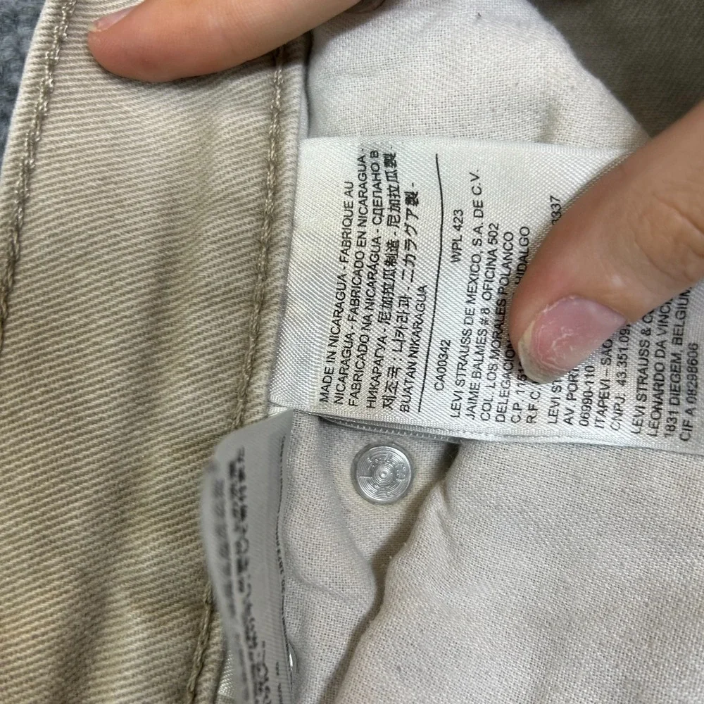 Levi's 511 Straight Jeans Men's Brown Denim Stretch Classic Zip‎ Fly - 31X29.5